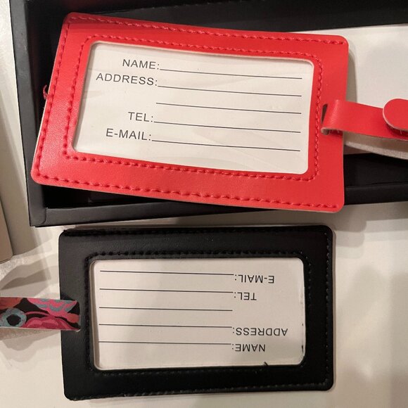 Floral Canyon Moon Luggage Tag Set Two Pieces Brand New Boxed Travel Gift (hx) - Picture 2 of 8